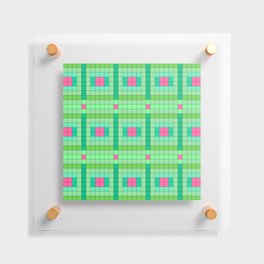 Checkboard Pattern Design Floating Acrylic Print