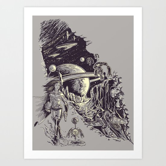 Stranded on Alpha Centauri Art Print