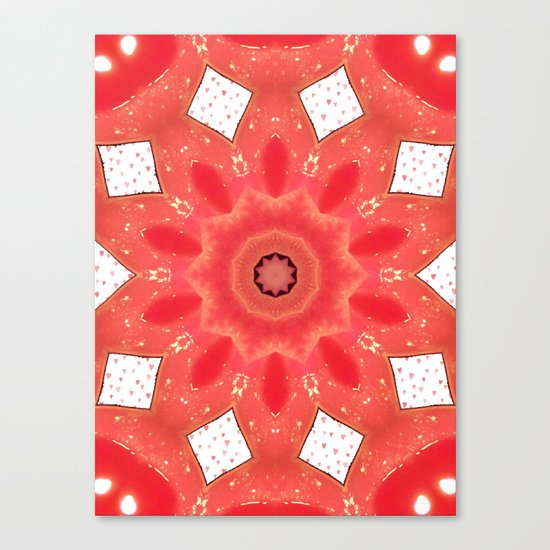 Burning love Canvas Print