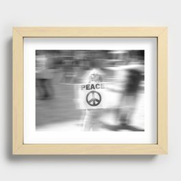 Occupy Peace Recessed Framed Print