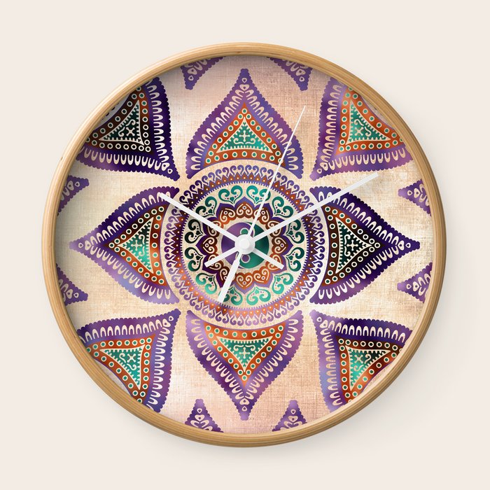 Beautiful Translucent Yin Yang Symbol Pastel Wall Clock