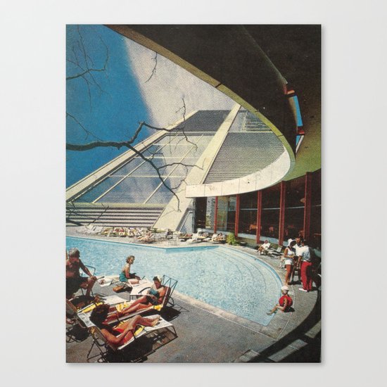 The flying Architecture Canvas Print