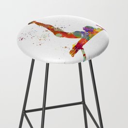 watercolor gymnastics exercise Bar Stool