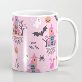 Pink Halloween pastel spooky party Mug