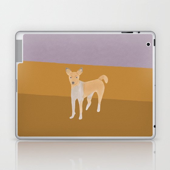 Quiet Dog - Purple and Ochre Laptop & iPad Skin