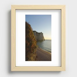 Etretat Cliffside Recessed Framed Print