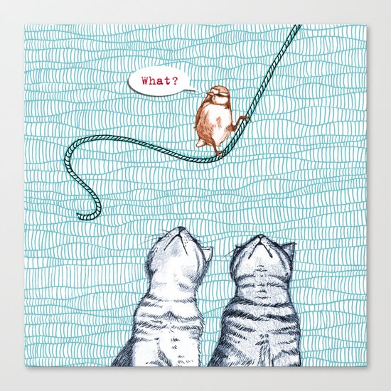 What? Canvas Print