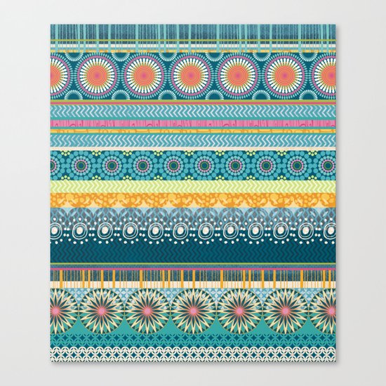 Blue Streaks Canvas Print
