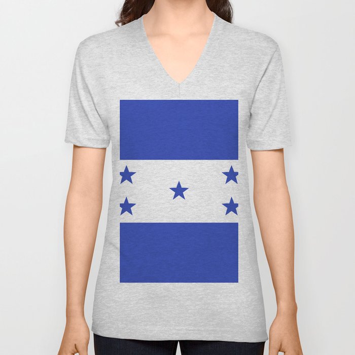 Honduras flag emblem V Neck T Shirt