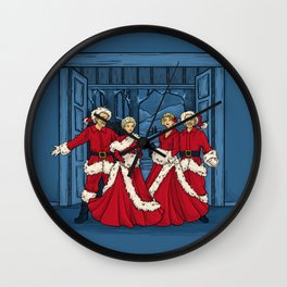 May Your Days be Merry and Bright Wall Clock | Illustration, Digital, Movies & TV 