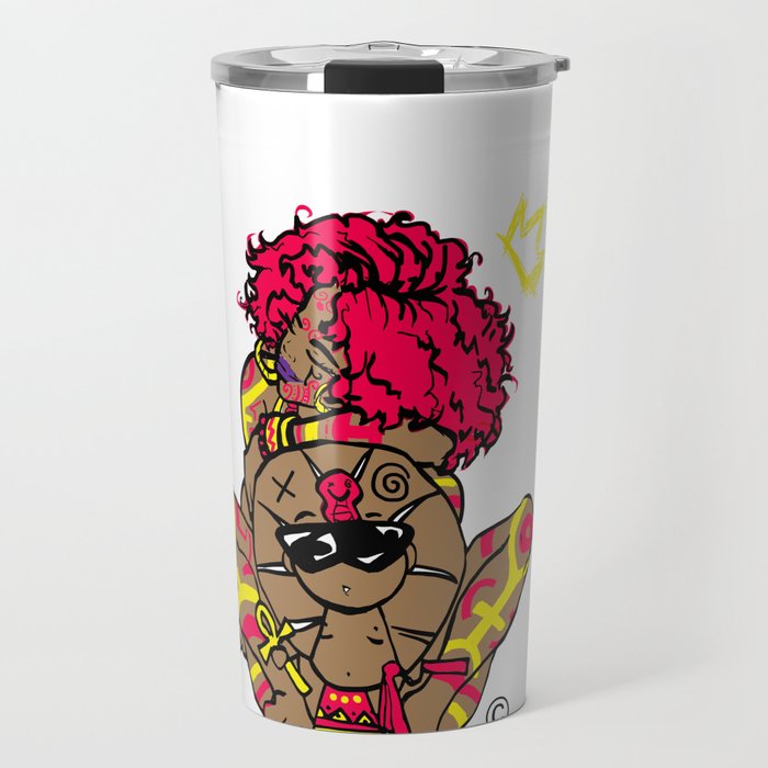 Queen  Isis  and Little  Rah Travel Mug
