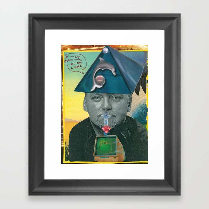 RAW Pope (Robert Anton Wilson) Framed Art Print