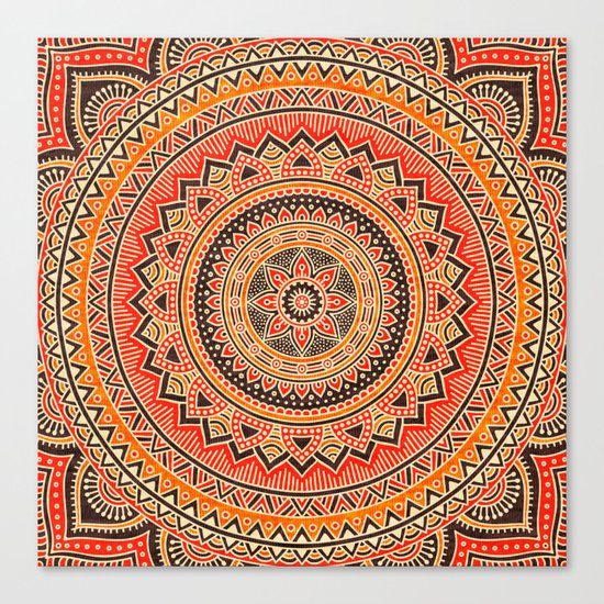 Hippie Mandala 12 Canvas Print