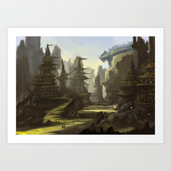 badlands Art Print