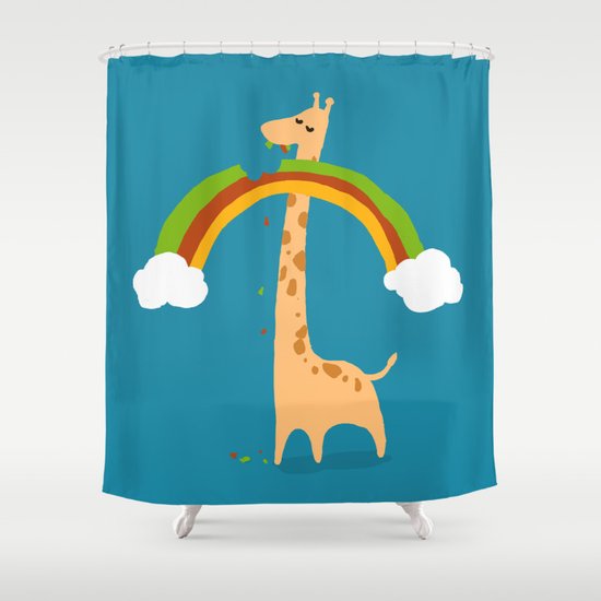 Taste of Happiness Rainbow Shower Curtain