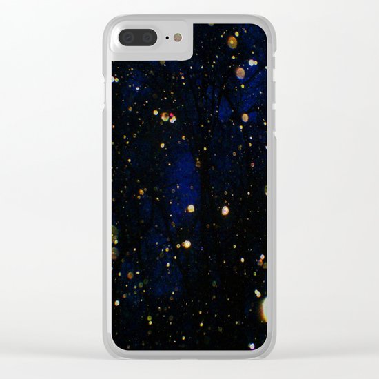 Glittered Snow Clear iPhone Case