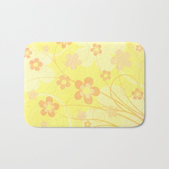 Summer floral Bath Mat