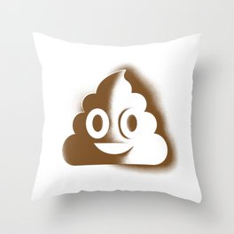 A Room with a Poop Throw Pillow