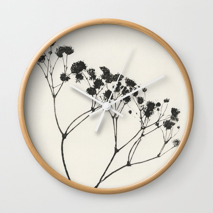 Gypsophila Portrait #3 Wall Clock