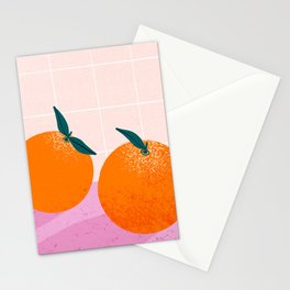 Kitchen oranges Stationery Cards
