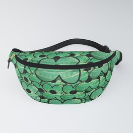 Painted flowers in flower power calm love style Fanny Pack