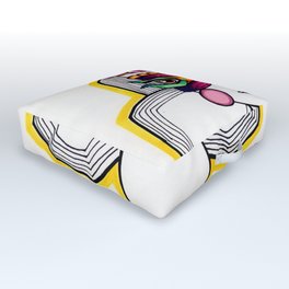JennyMannoArt Colored Illustration/The Queen Outdoor Floor Cushion