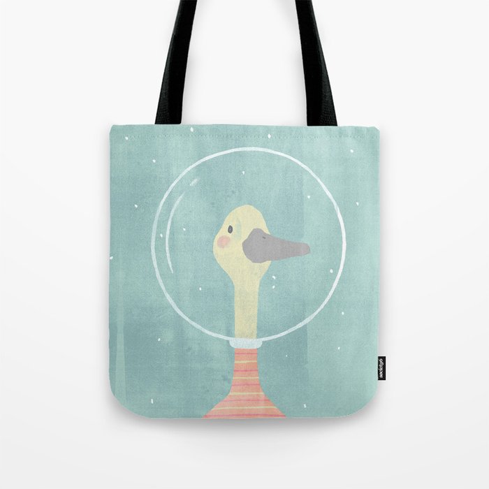 Space Goose (pastels) Tote Bag