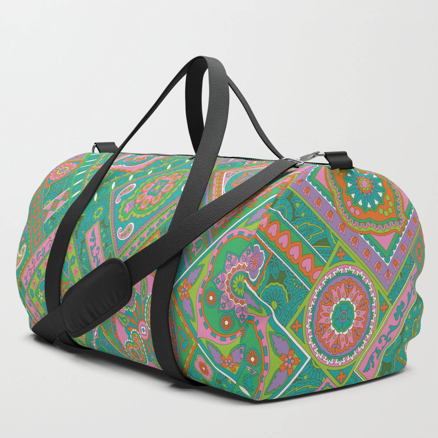 pastel duffle bag