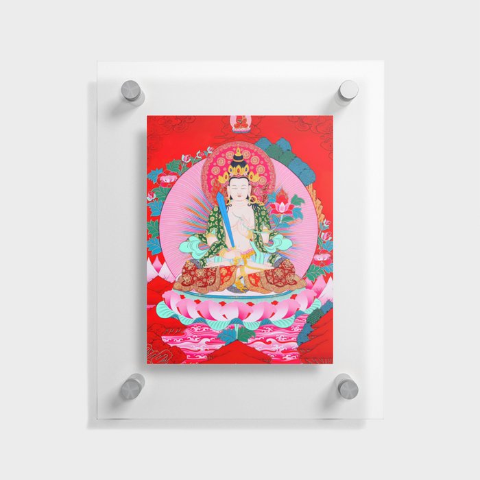 Akasagarbha Thangka Buddhist art Floating Acrylic Print