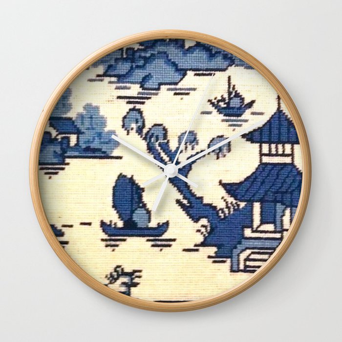 Blue Willow 2 Wall Clock