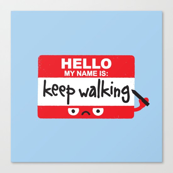 The Red Badge of Discourage Canvas Print