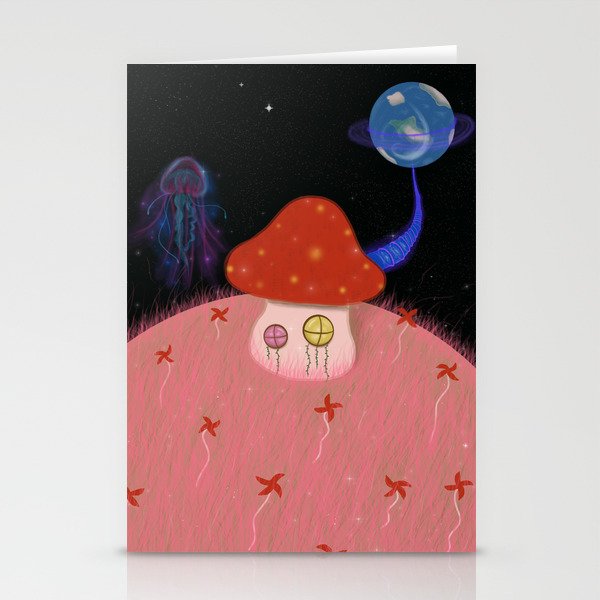 Fluffy Planet Stationery Cards