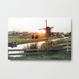 netherland windmill Metal Print