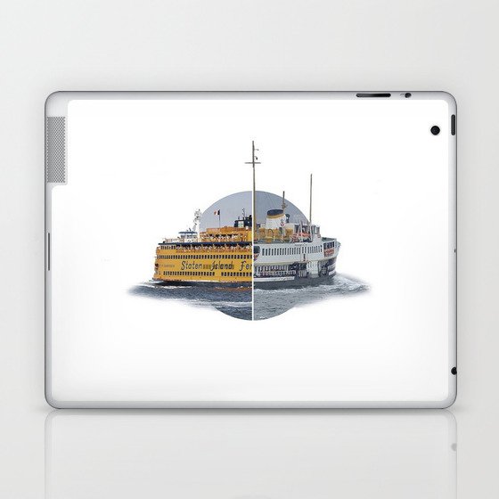 Ferries - nyc vs istanbul Laptop & iPad Skin