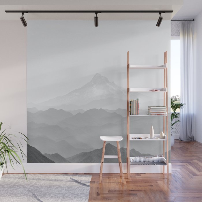 Ultimate Gray 2021 Color Of The Year Pantone Mountains Adventure Wall Mural