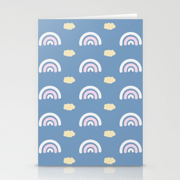 Rainbow Pattern Design Stationery Cards