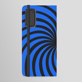 Black and Blue Spinning Hole. Android Wallet Case