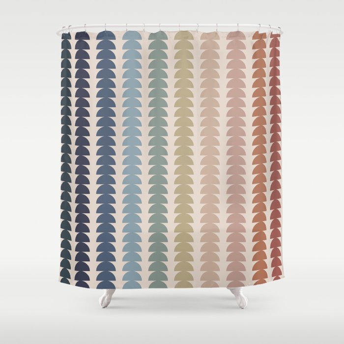 Maude Pattern- Vintage Multicolor Shower Curtain