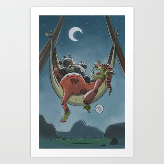 Goblins Drool, Fairies Rule! - Nappy Hour Art Print