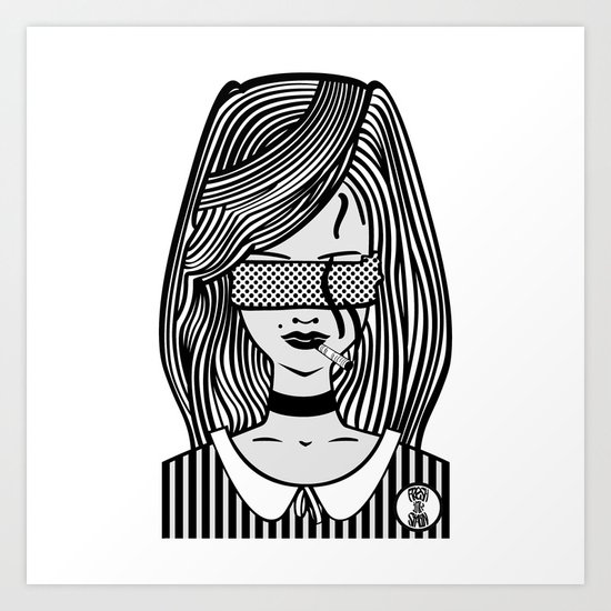 self-portrait Art Print