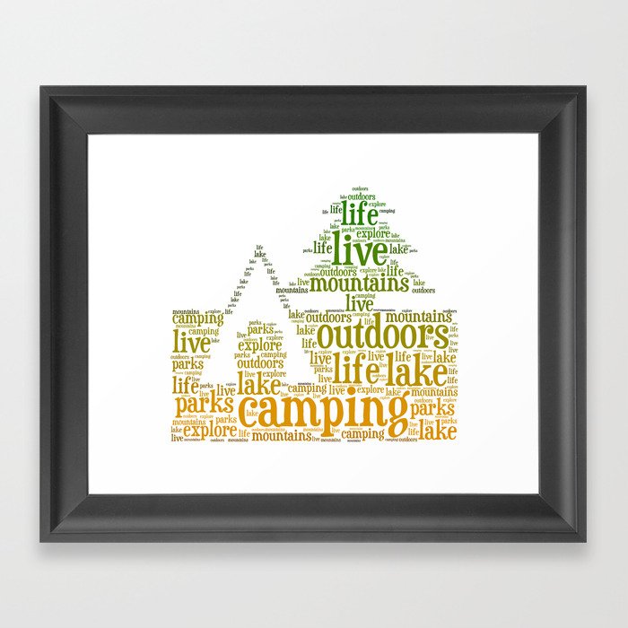 Camping Framed Art Print