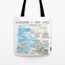 The Geography of a Panic Attack Tote Bag