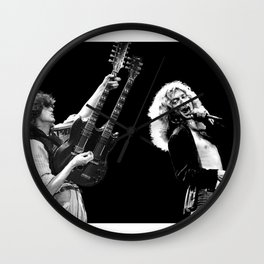 Zeppelin, Jimmy Page & Robert Plant Wall Clock