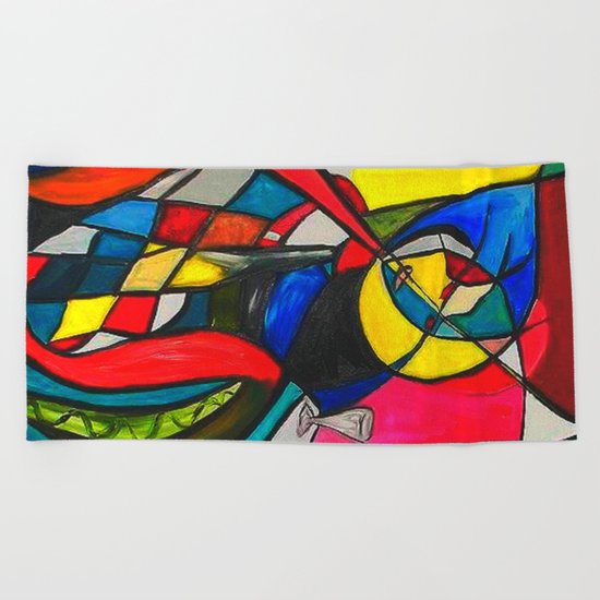 Within the Circle Beach Towel