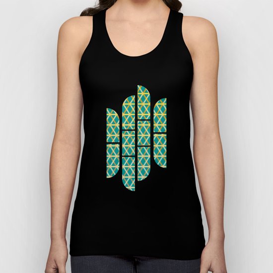 Overlap #6 reverse Unisex Tank Top