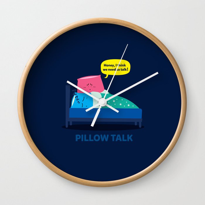 Pillow Talk Wall Clock