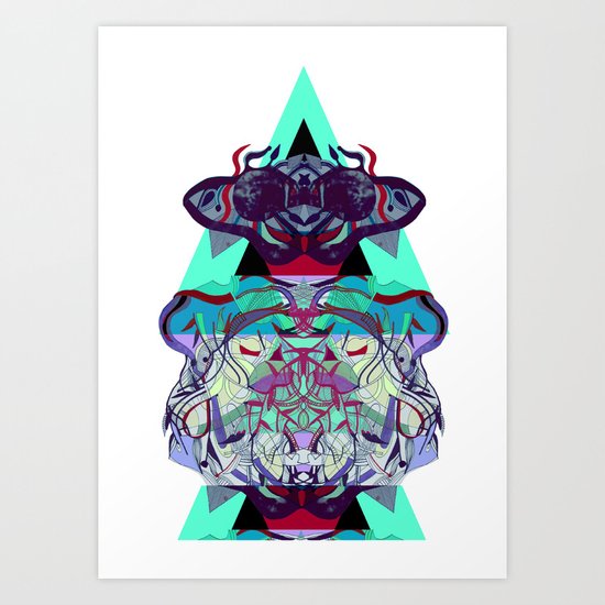 TIGER DREAMS Art Print