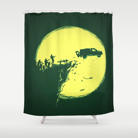 Zombie Invasion Shower Curtain