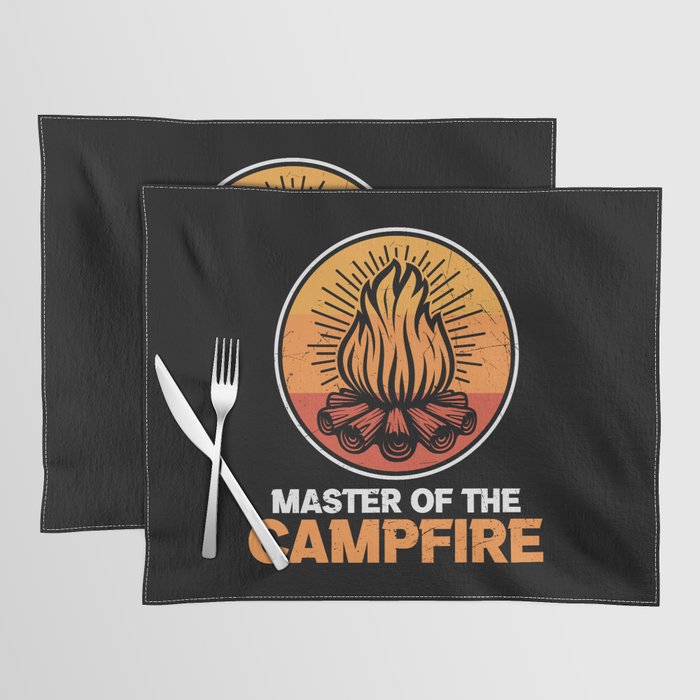 Master Of The Campfire Funny Camping Placemat