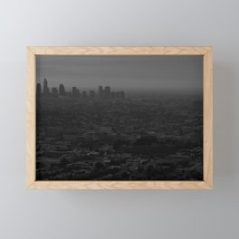 LA skyline Framed Mini Art Print